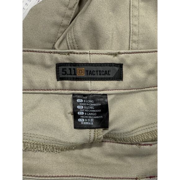 511 Tactical Wildcat Pants Women's Size 8 Long Khaki Zip Ankle Utility Stretch - Picture 5 of 10